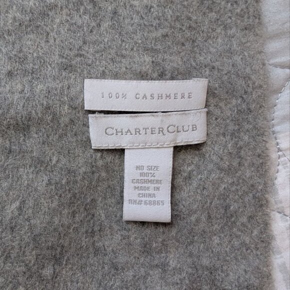 Charter Club 100% cashmere Scarf Women - Picture 3 of 9